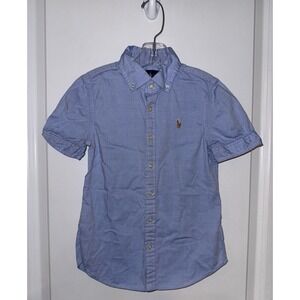 Ralph Lauren Girls Dress Shirt / School Uniform Shirt Size 7